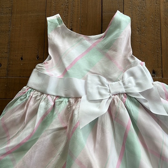 Janie and jack spring plaid silk dress - Picture 2 of 9